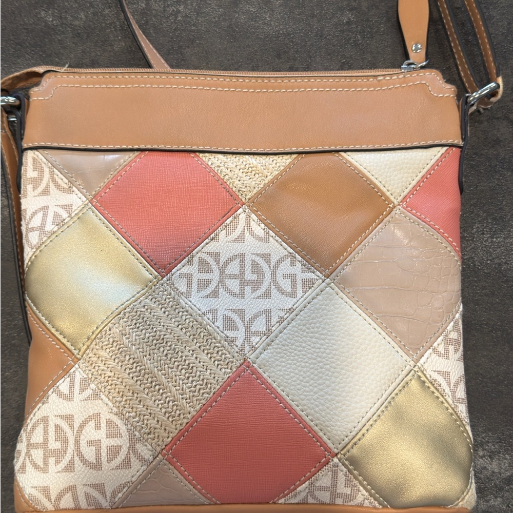 Giani Bernini Multicolor Patchwork Crossbody Bag - image 3